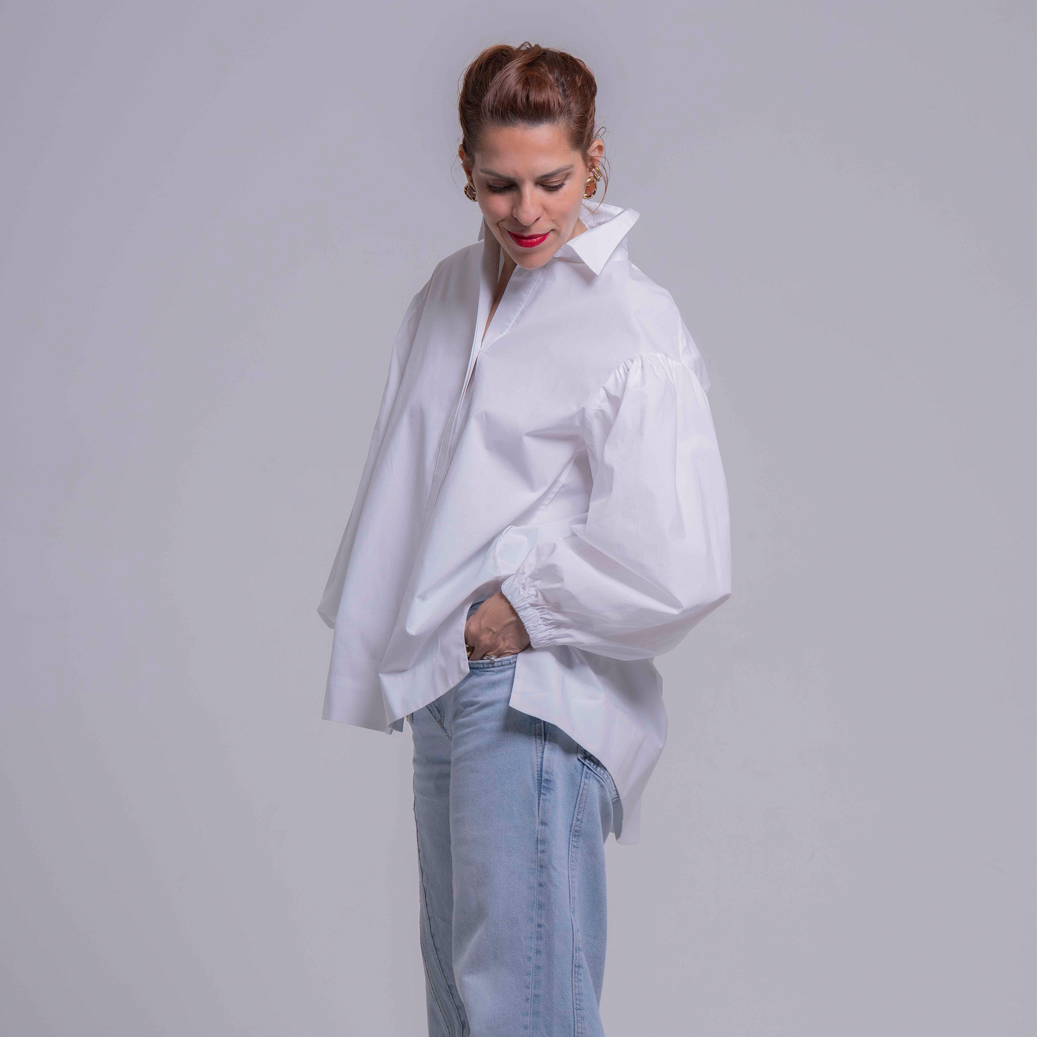 Camisa Marla Blanca Manga Larga