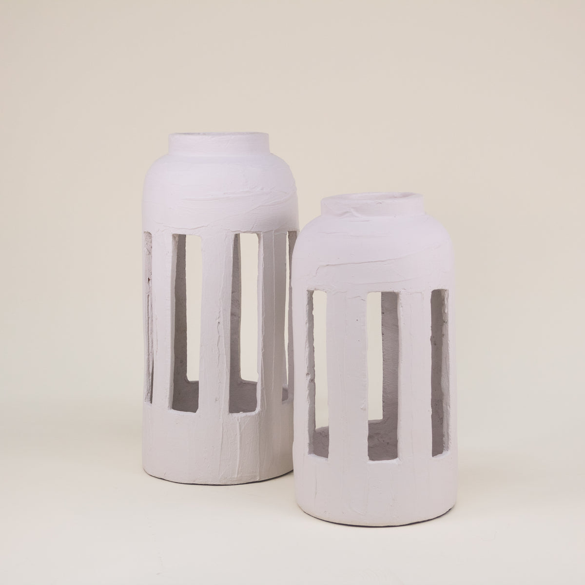 SET LINTERNAS CRUDO BLANCO HUESO