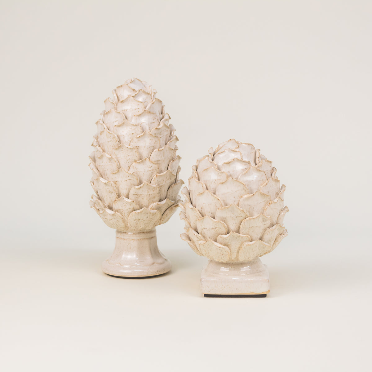 ESCULTURA ALCACHOFA BEIGE GRANDE