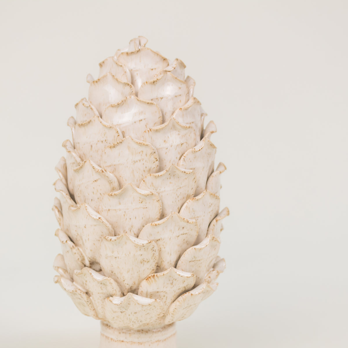 ESCULTURA ALCACHOFA BEIGE GRANDE