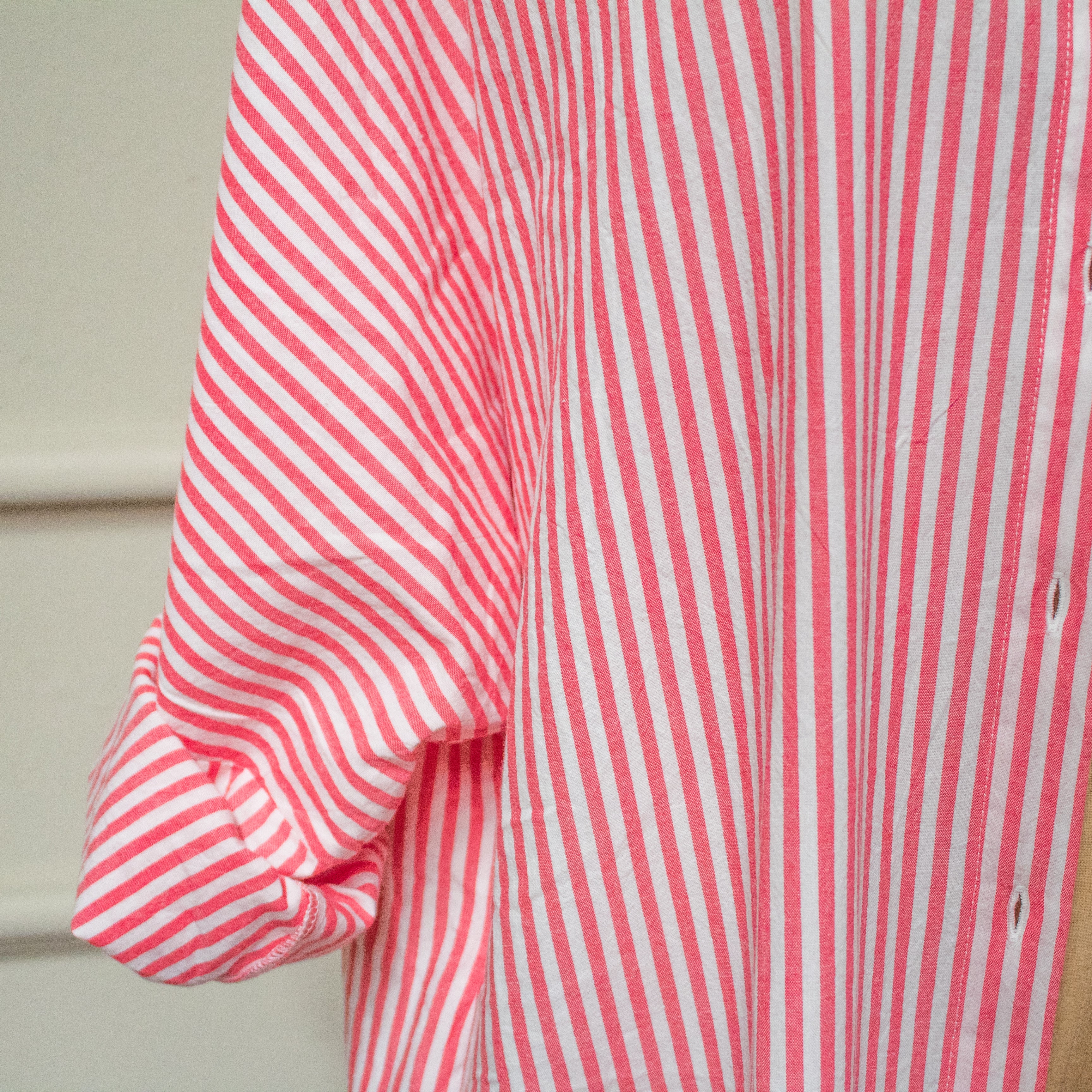 CAMISA/VESTIDO A RAYAS ROJO