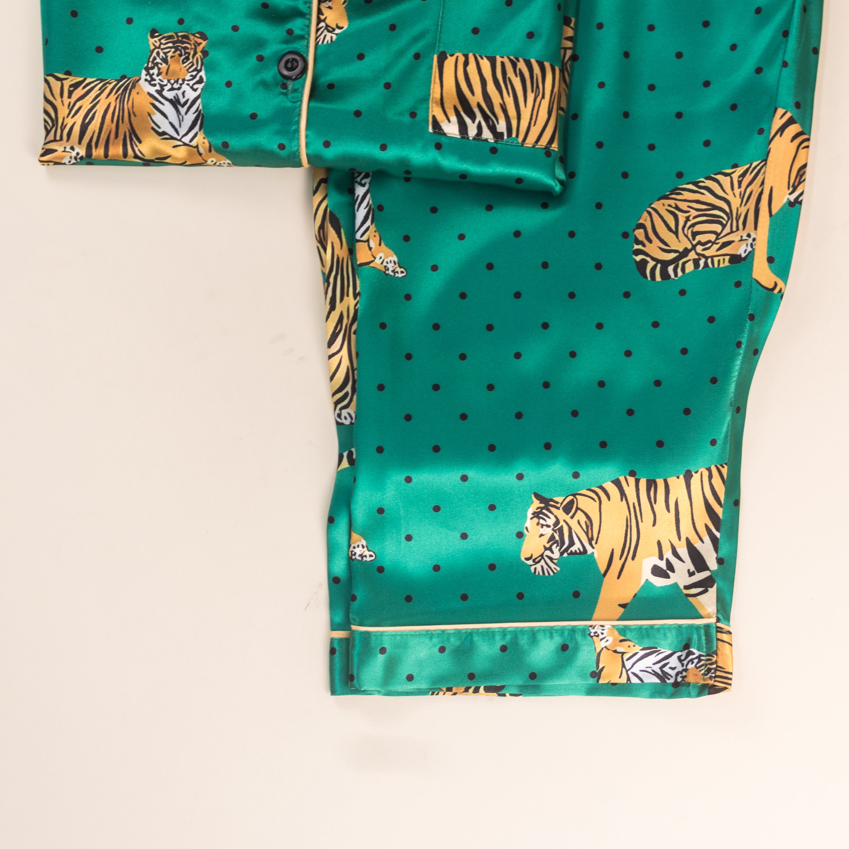 Pijama Verde Print Tigre