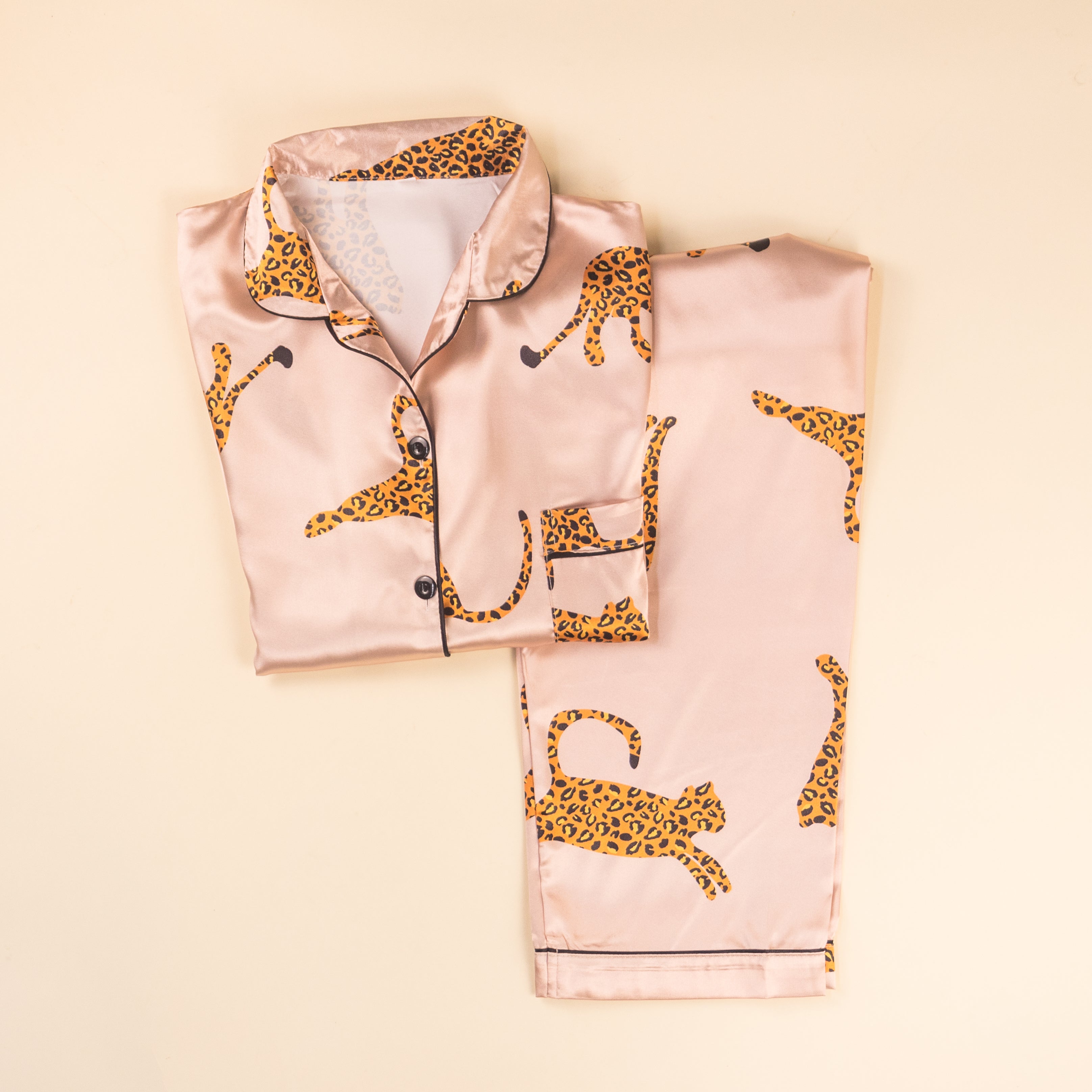 PIJAMA CHAMPAGNE PRINT LEOPARDO
