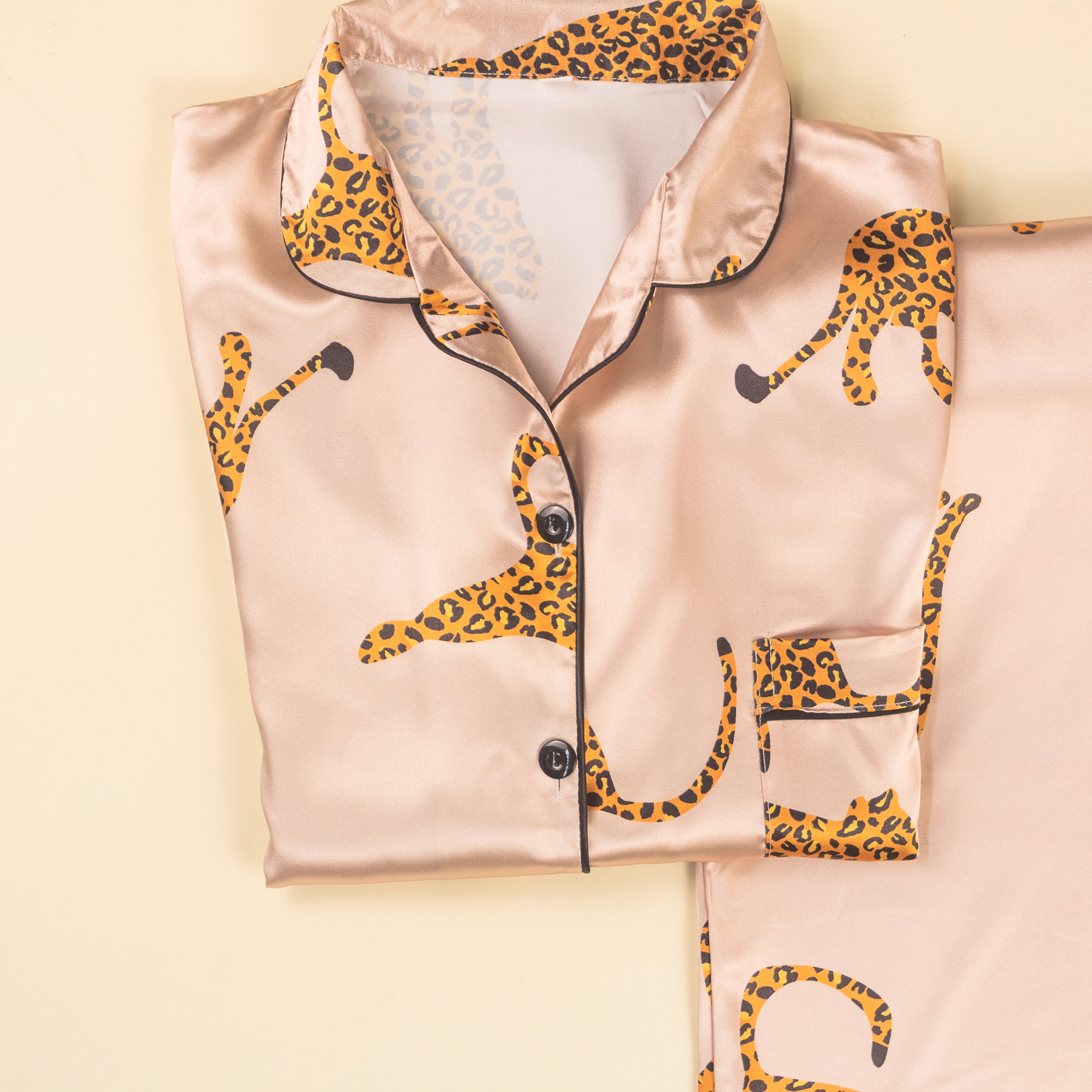 PIJAMA CHAMPAGNE PRINT LEOPARDO