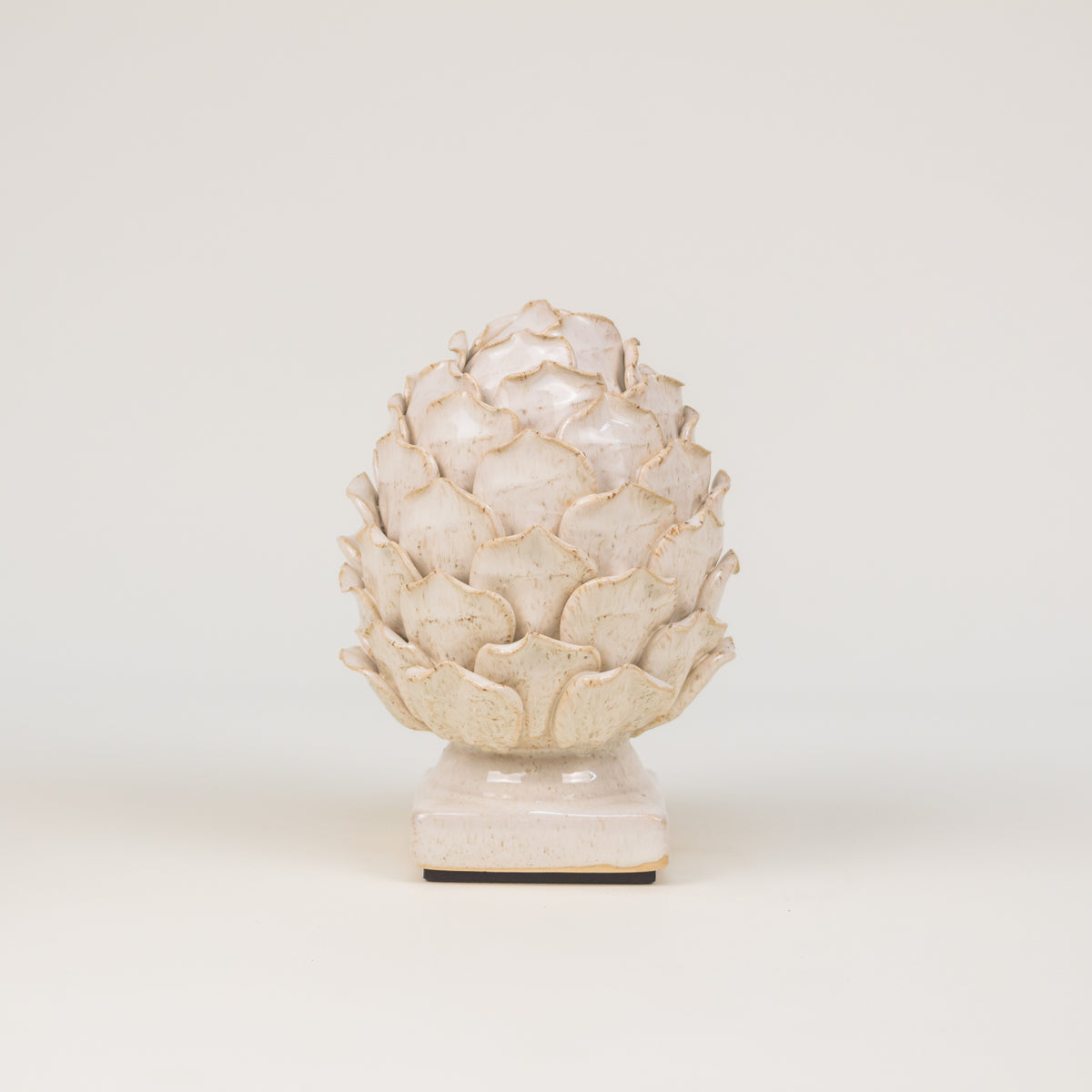 ESCULTURA ALCACHOFA BEIGE CHICA