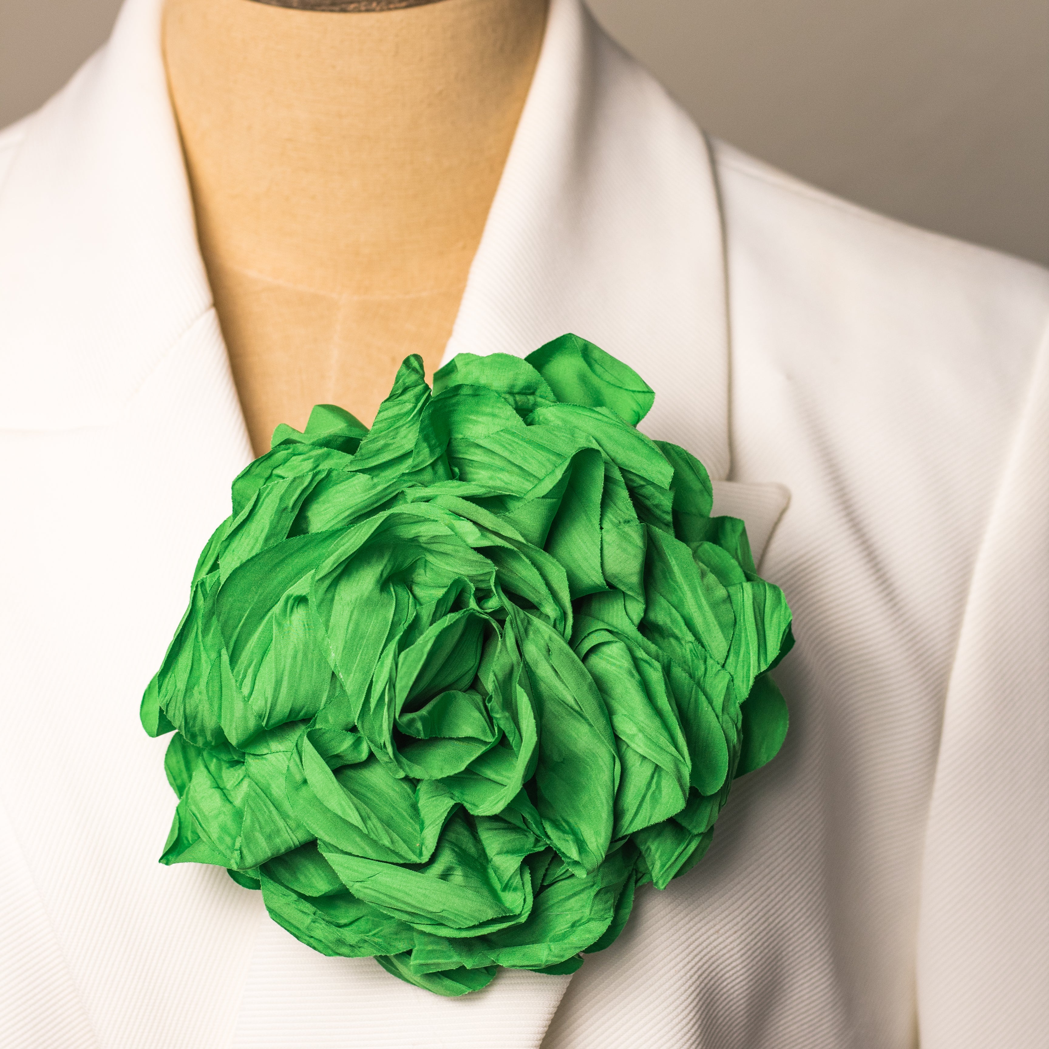 BROCHE FLOR VERDE