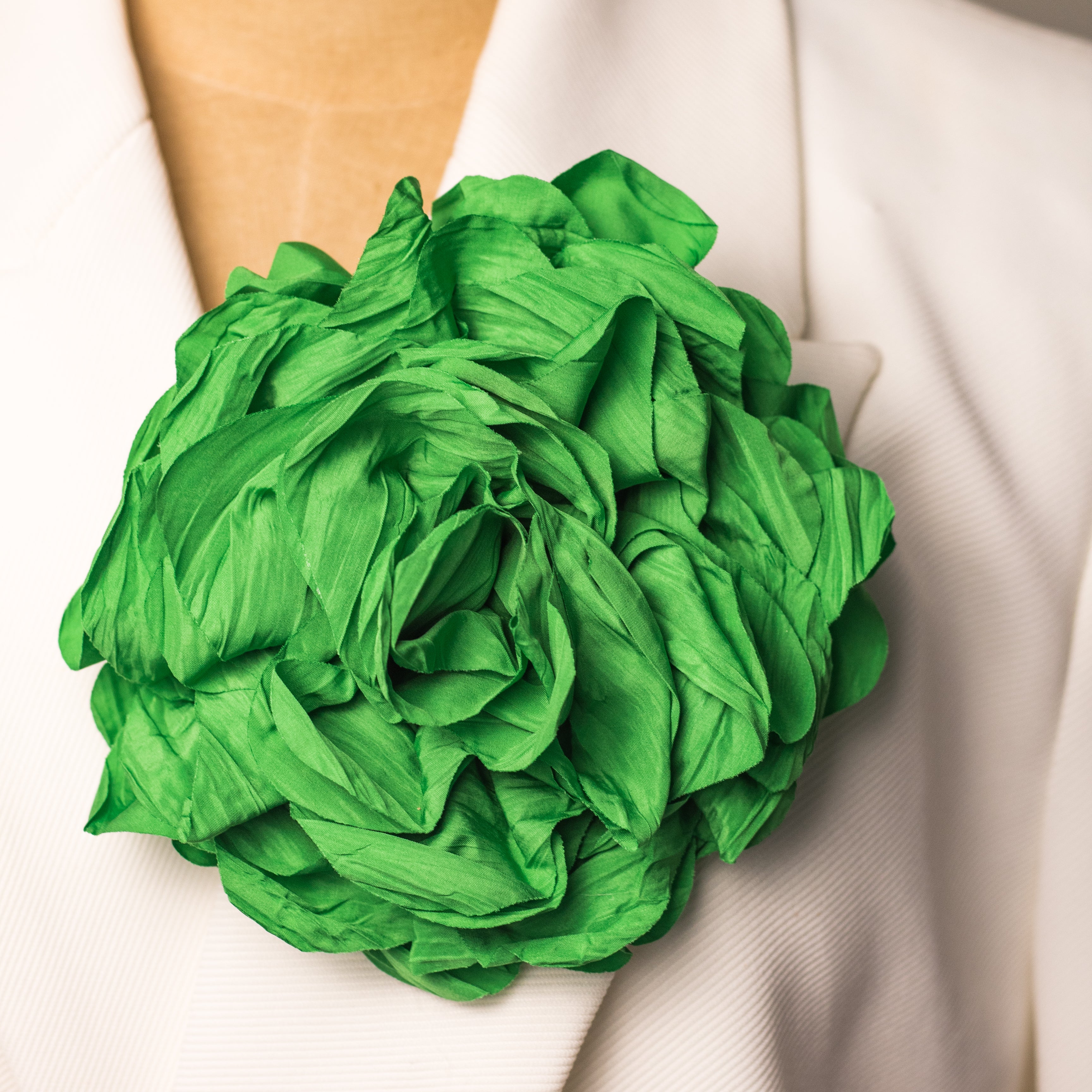 BROCHE FLOR VERDE