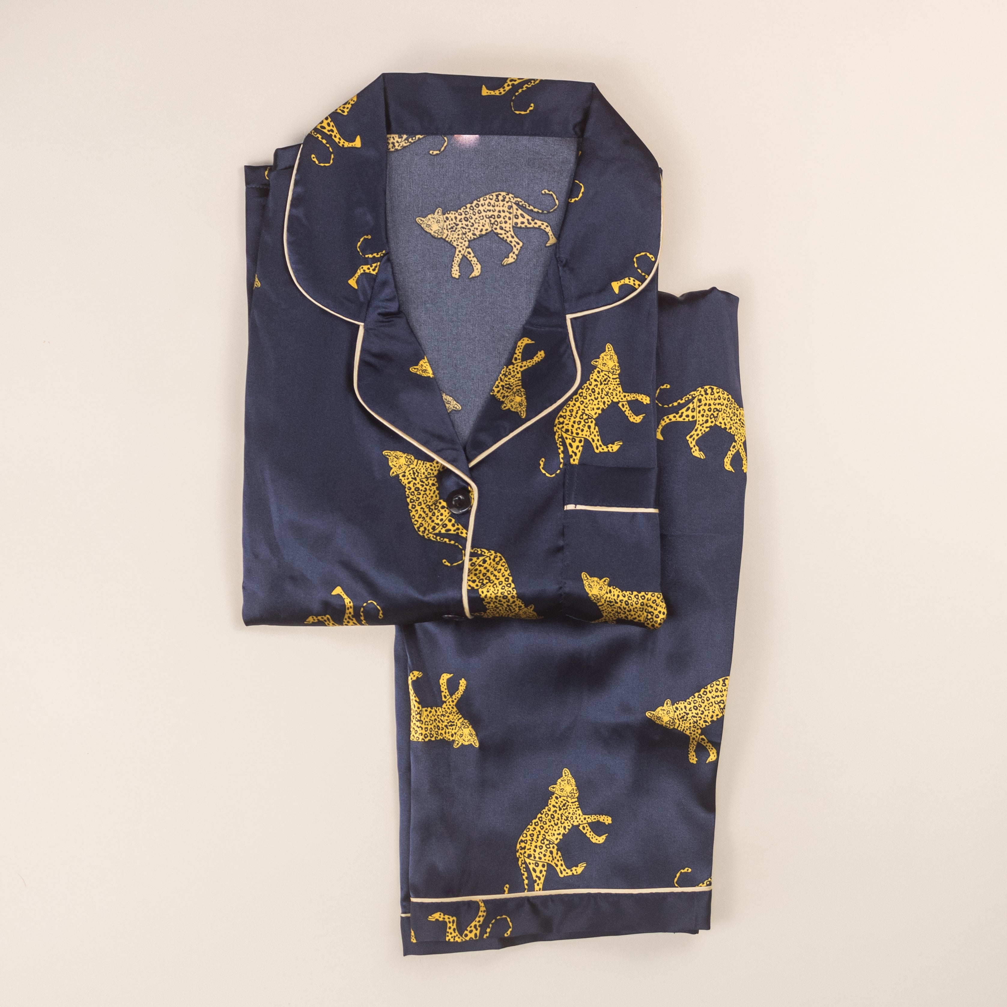 Pijama Azul Print Leopardo