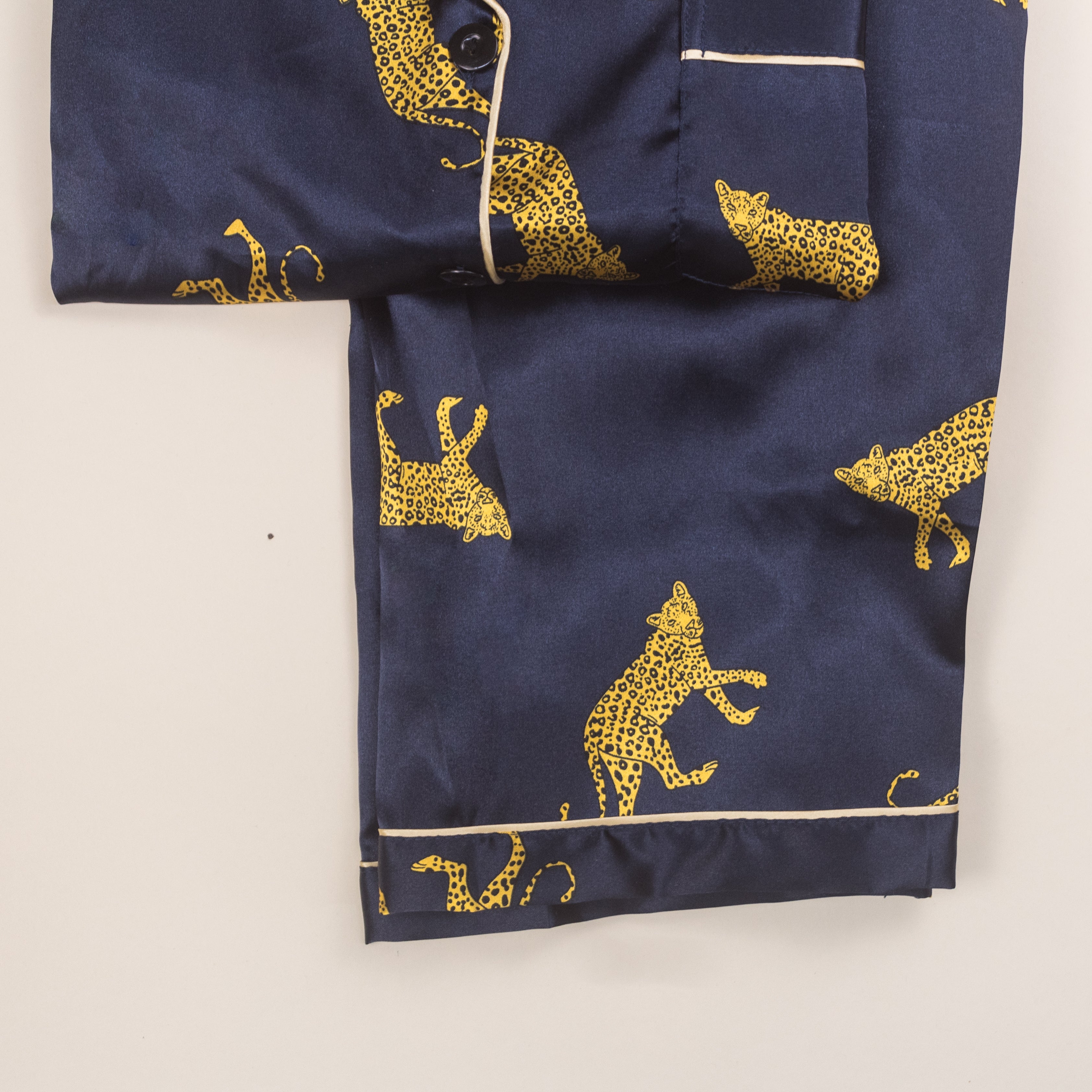 Pijama Azul Print Leopardo